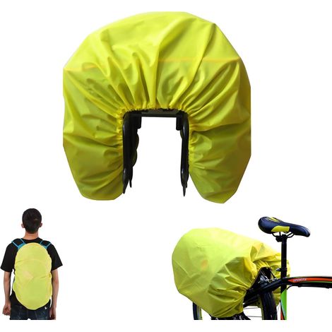 Housse de pluie pour sac à dos scolaire, housse de pluie imperméable, sac de siège arrière de vélo, vélo, extérieur (1/5)