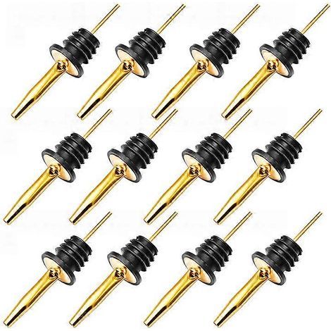[KK] 12 classic bottle holders with rubber protectors, gold-AquaForge