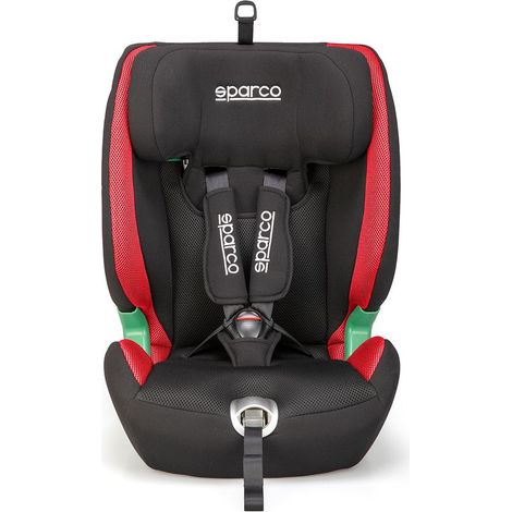 Silla de paseo Sparco SK5000I roja con sistema Isofix i-Size, altura del asiento 76-150 cm, peso 9-36 kg. (1/5)