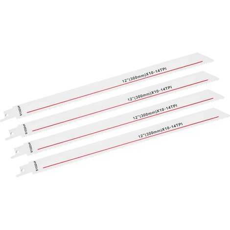 Lames de scie alternative HSS (4 pièces) pour la coupe du bois, outil de menuiserie multifonction 14PTI (1/5)