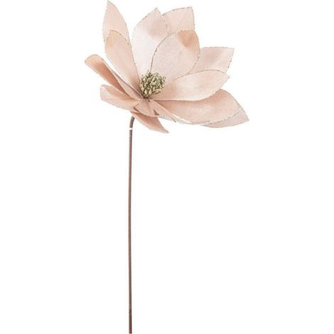 Ramo decorativo "Calipso" Poinsettia color Champagne Ø 34 x h 50 cm