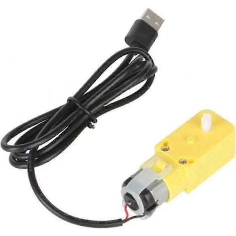 Moteur à engrenages mono-arbre de haute précision, 5 V CC, 59 tr/min, rapport de réduction 1:220, de bonne qualité WHBYV (1/4)