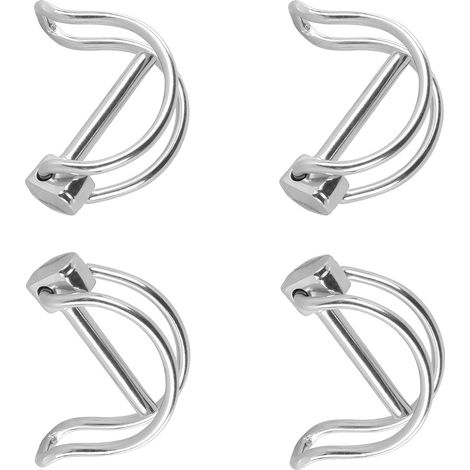 Goupille de verrouillage 8x45 mm, goupilles fendues pour tuyaux, 4 pièces, goupille fendue, avec verrouillage à pression, goupille fendue, goupille de verrouillage, pour jardin de pelouse de ferme (1/5)
