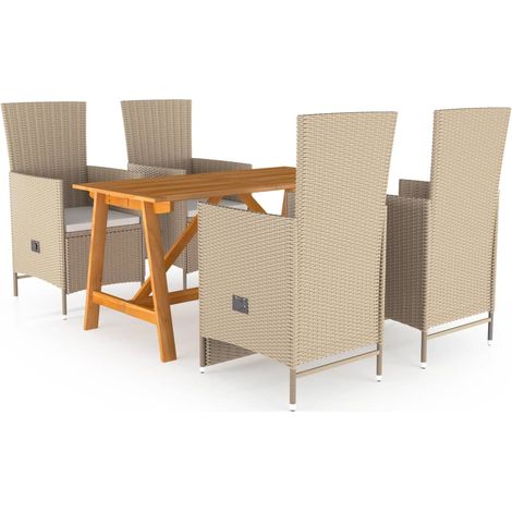 5 PC establecidas para Beige de jardín (1/5)
