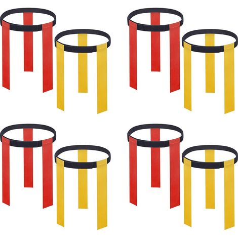 4 Ensemble Ceinture D'Entraînement de Match de Football Sangle de Taille Réglable pour Étiquette de Drapeau de Rugby, Ceintures de Football pour Adultes et Jeunes (1/5)