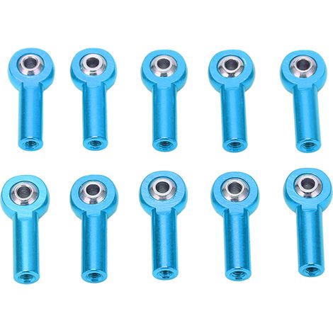 10 Pièces M3 26mm Biellette à Rotule en Aluminium pour Voiture Télécommandée 1/10 1/8 Universelle Bleue (1/5)