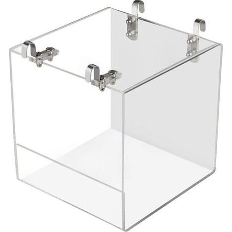 Baignoire à oiseaux avec crochet de suspension en métal pour la plupart des cages à oiseaux, perruches, calopsittes, Transparent (1/5)