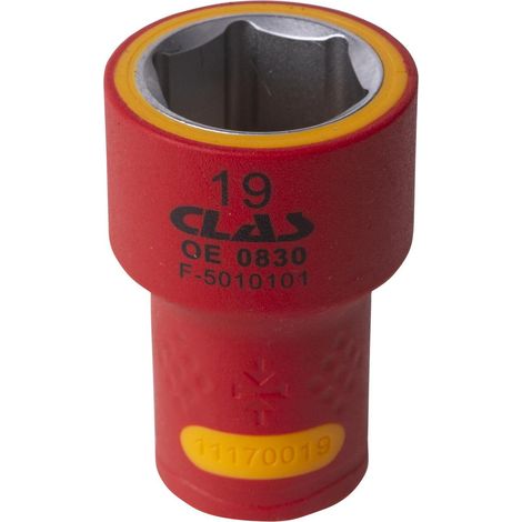 Douille isolée 3/8" 19mm - OE 0830 - CLAS Equipements