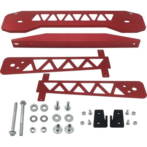 Juego completo para Honda Civic FG2 FD 06-11, que incluye refuerzo del subchasis trasero, clips de montaje, brazo de control inferior y brazo simulado de aluminio 01646