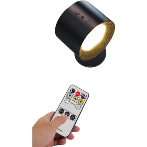 Éclairage LED Rechargeable USB avec Télécommande, 3 Températures de Couleur, Intensité Variable, Pivotant 360°, Fixation Magnétique (1/4)
