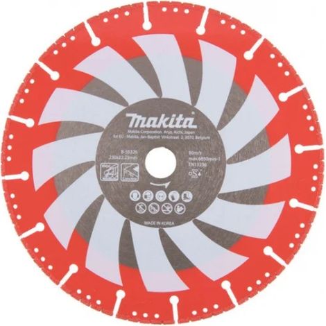 Makita B-55326 Rescue Disco diamantato 230 mm per operazioni di recupero