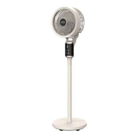 DCG ventilatore a piantana 40W a 3 pale con 12 velocita' display LCD telecomando beige