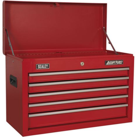 Sealey Topchest 5 Drawer with Ball-Bearing Slides - Red AP225 (1/5)
