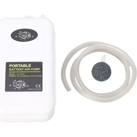 Jeffergarden Pompe à oxygène d'aquarium 5W, aérateur d'air Portable avec tuyau de 0.6m pour réservoirs de pêche en plein Air (1/5)