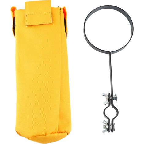 Porte-baguettes de batterie imperméable en toile Oxford, grande capacité avec pince, modèle WH03 jaune (1/5)