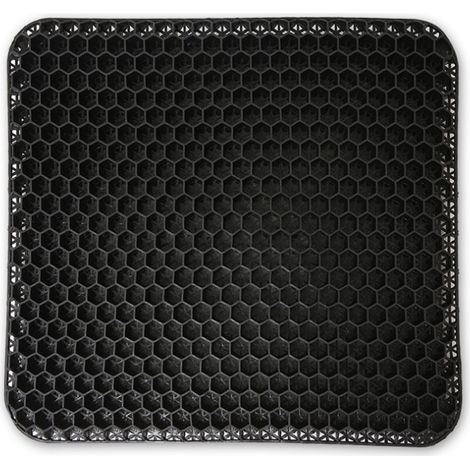 Chair Cushion, Breathable Gel Cushion, (Black) Anti-Decubitus Cushion, Relieves Pressure on the Orthopedic with Non-Slip Cover for Car/Office/Home/Wheelchair