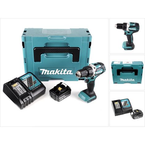 Trapano avvitatore a batteria Makita DDF 484 RM1J 18 V senza spazzole 54 Nm in Makpac con 1x batteria 4,0 Ah e caricabatterie (1/5)