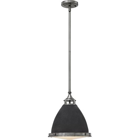 Pendellampe Hängeleuchte Deckenlampe Glas Metall Zink D 32,4 cm Esszimmerlampe (1/3)