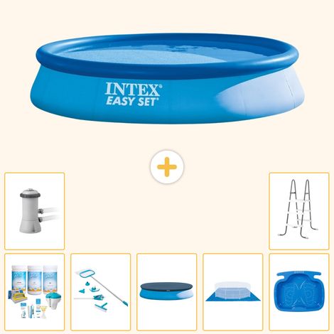 Intex Piscine Easy Set Ronde - 396x84 cm - 8-pièces S20176 (1/5)