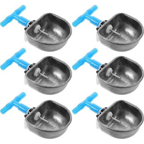 6 pièces Abreuvoir Lapin INOX Bol Automatique Capacité pour Cage Clapier Distributeur Eau Anti-Morsure pour Alimentation Confort Lapins (1/5)