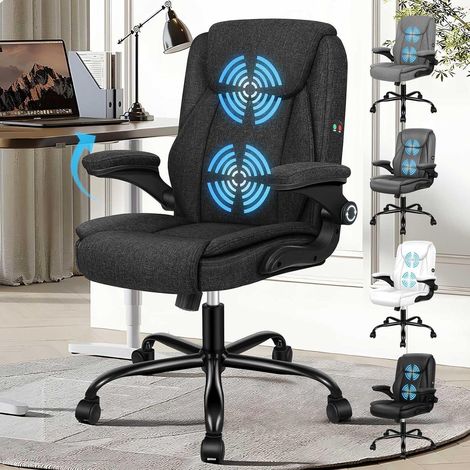 Ergonomischer Massage Büro - Gaming Stuhl Schwarz 150kg (1/5)