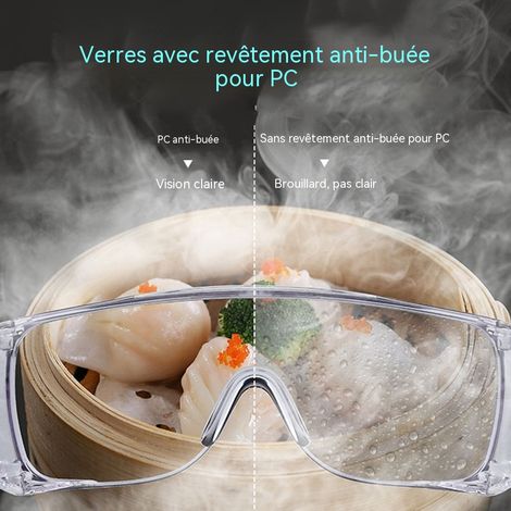Lunettes de protection avec persiennes, anti-buée et anti-chocs, lunettes de travail pour soudure laser, électromobile et usage professionnel (1/4)