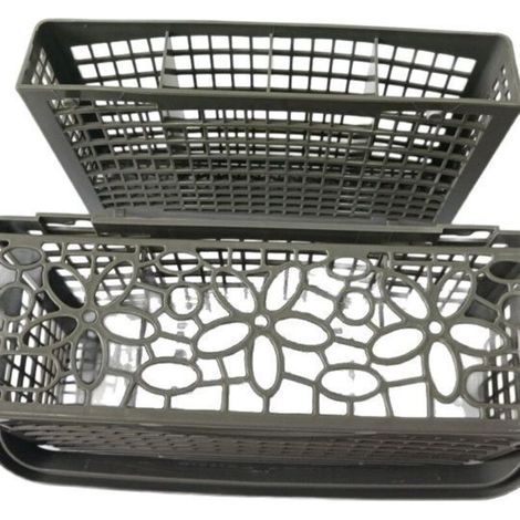 Accessoire universel pour panier de lave-vaisselle compatible avec les paniers à couverts, les paniers de rangement, les organisateurs de vaisselle et les pièces de rechange Kenmore/KitchenAid. (1/3)