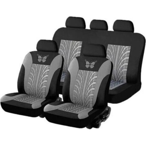 Housse de siège auto universelle – 2 housses avant et 1 housse arrière – Tissu nylon, éponge et chiffon – Resistente aux taches