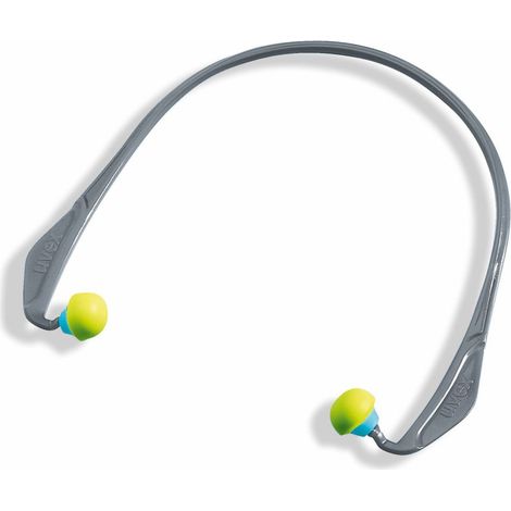 Arceau anti-bruit avec bouchons d'oreilles à usage unique uvex X-CAP SNR 24 dB Gris Unique