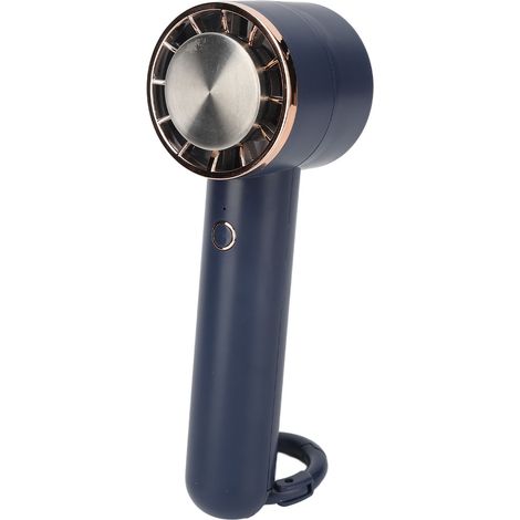 Ventilateur personnel rechargeable USB, portable et rafraîchissant, avec 3 vitesses réglables, idéal pour les voyages, l'intérieur et l'extérieur (bleu). (1/5)