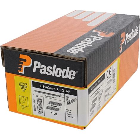 Pack pointes inox 1100 pointes IM350 2.8x63 crantées inox A2 Spit
