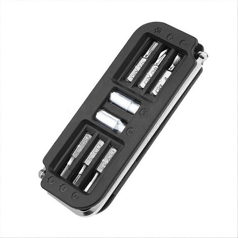 10-in-1 Fahrradreparaturset: Multitool für Mountainbikes und Rennräder, tragbarer Sechskantschlüssel, Schraubendreher und Bits. (1/5)