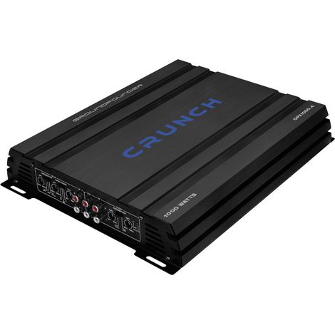 Amplificateur auto 4 canaux 500 W – Puissance musicale 4 x 125 W – Idéal pour acoustique voiture – Construction optimisée – Crunch