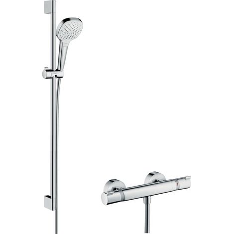 hansgrohe Croma Select E Brausesystem Aufputz Vario mit Ecostat (1/10)