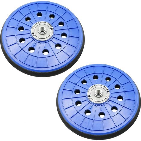 2 Pièces Plateau Ponceuse 215mm, Disque Abrasif M14 avec 10 Trous pour Ponceuse Girafe, pour Murs et Plafonds, Auto-agrippant (1/5)