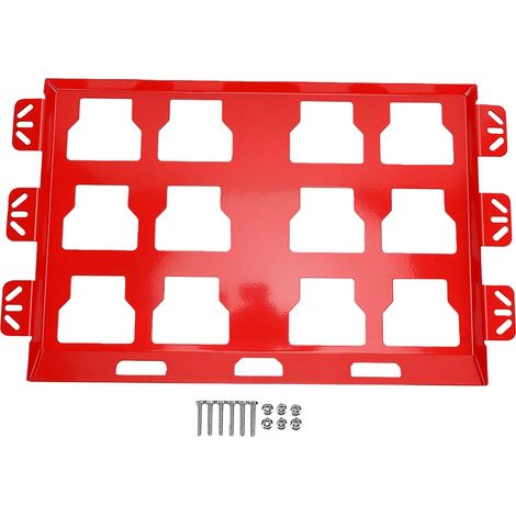 Support de fixation pour boîte à outils, en acier inoxydable, robuste, mural, idéal pour les camions, les remorques, les ateliers et les garages. (1/5)