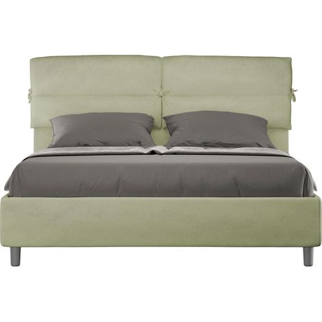 Letto Matrimoniale 160x190 cm con Rete Nandy Tè verde (1/4)