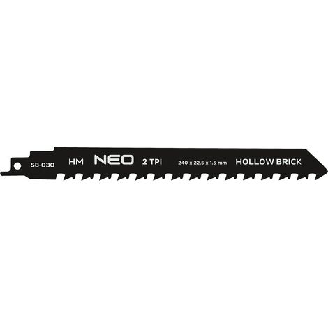 Sägeblatt neo-tools saw blade 240 mm 2 TPI