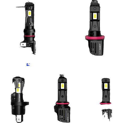 Bombillas LED para faros delanteros, alto flujo luminoso, compatibilidad universal, color negro, H8 H9 H11 H16JP (1/2)