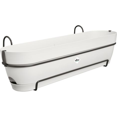 Elho Vibia Campana Balconnière Allin1 70 - Blanc - L 70 x B 26 x H 17 cm - Balcon - 100% recyclé (1/3)