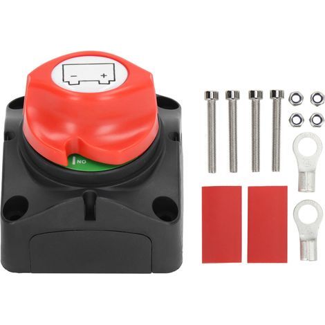 Isolateur de Déconnexion de L'Interrupteur de Batterie, Interrupteur Principal de Coupure de Courant 275A, Borne M10, Tube Thermorétractable 12-36V DC, Bateau Marin, Camping-car,. (1/5)
