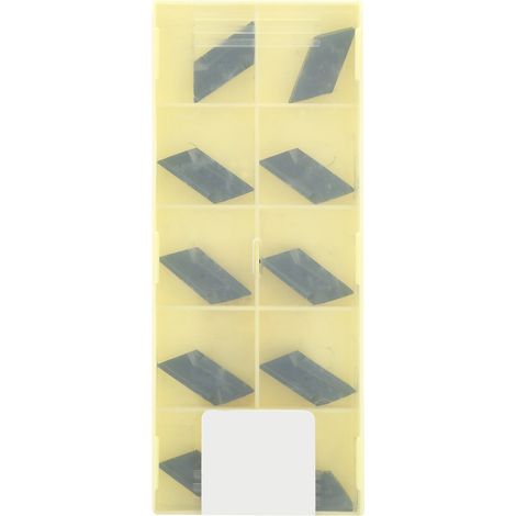 10Pcs plaquettes de tournage CNC KNUX160405R‑11 LF6018 en carbure cémenté, lame d’outil de tour (1/5)
