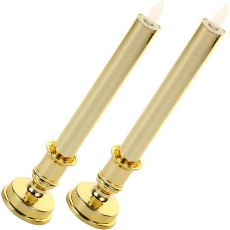 2pièces Bougies LED Électroniques Lot de Bougies sans (1/5)