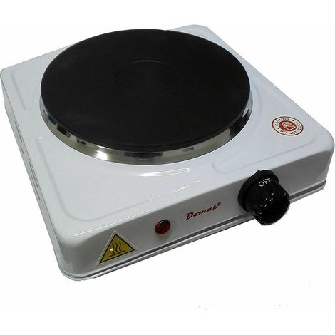 FORNELLO ELETTRICO PIASTRA SINGOLA 185mm PORTATILE PIANO COTTURA 1500w DMT1015A