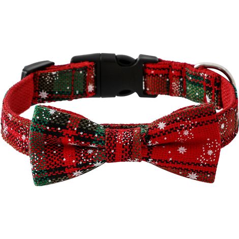 Collier Chien - Décoratif Noël - Pour Chiens Taille S à M - Ajustable avec Fermoir Boucle - 1 Pièce (1/5)