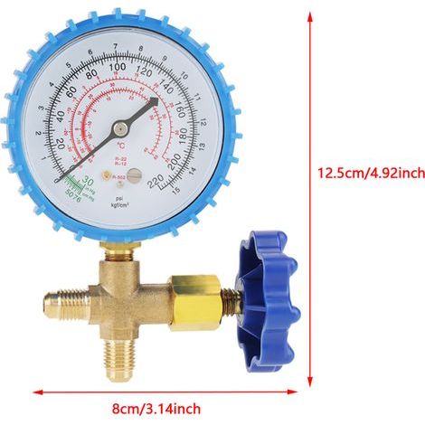 Manomètre de Climatisation pour la Recharge pour R410A R22 R134A R404A (1/5)