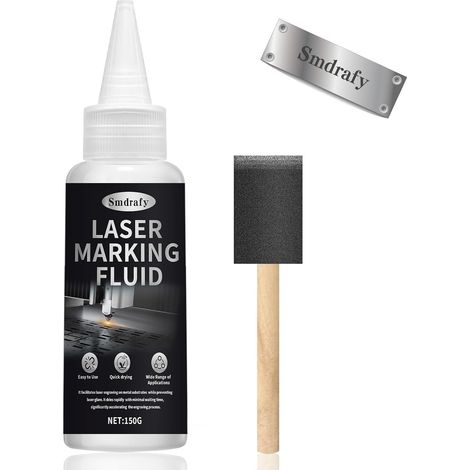150ml Liquide de Gravure Laser, Fluide Marquage Contraste Élevé, Séchage Rapide Poudre Laser Convient à La Divers Métaux - (1/5)