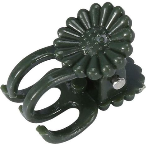 Packung mit 300 Mini-Pflanzenstützclips, Kunststoff-Gartenclips, Stängelclips für Blumen und Tomaten, 2,1 x 1,3 cm