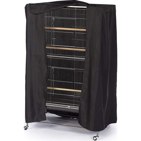 Housse de protection pour cage à perroquets - Housses anti-poussière pour cage à oiseaux - Housse de protection pour perroquets - Tissu Oxford 210D - 88 x 63 x 120 cm - Universelle - Occultante - Impe (1/5)