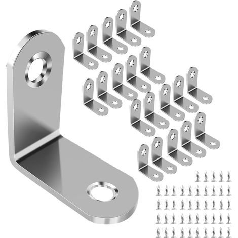 Équerre de Fixation en Métal equerre Inox,Lot de 20 Équerres de Fixation 3030mm pour la Fixation et la Réparation de Meubles (1/5)